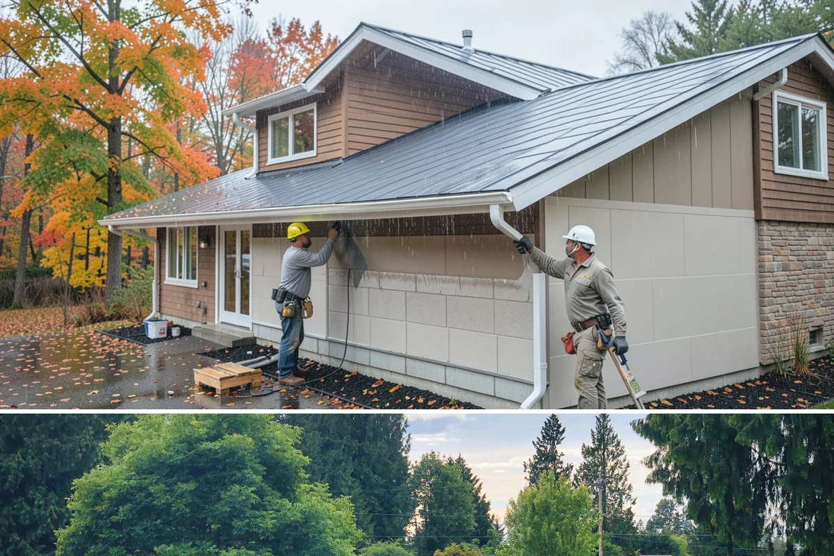 Sewer Line Installation in Bonney Lake, Pierce County, WA - Excavation is cleaner and faster during the drier summer months when the ground is not saturated.
