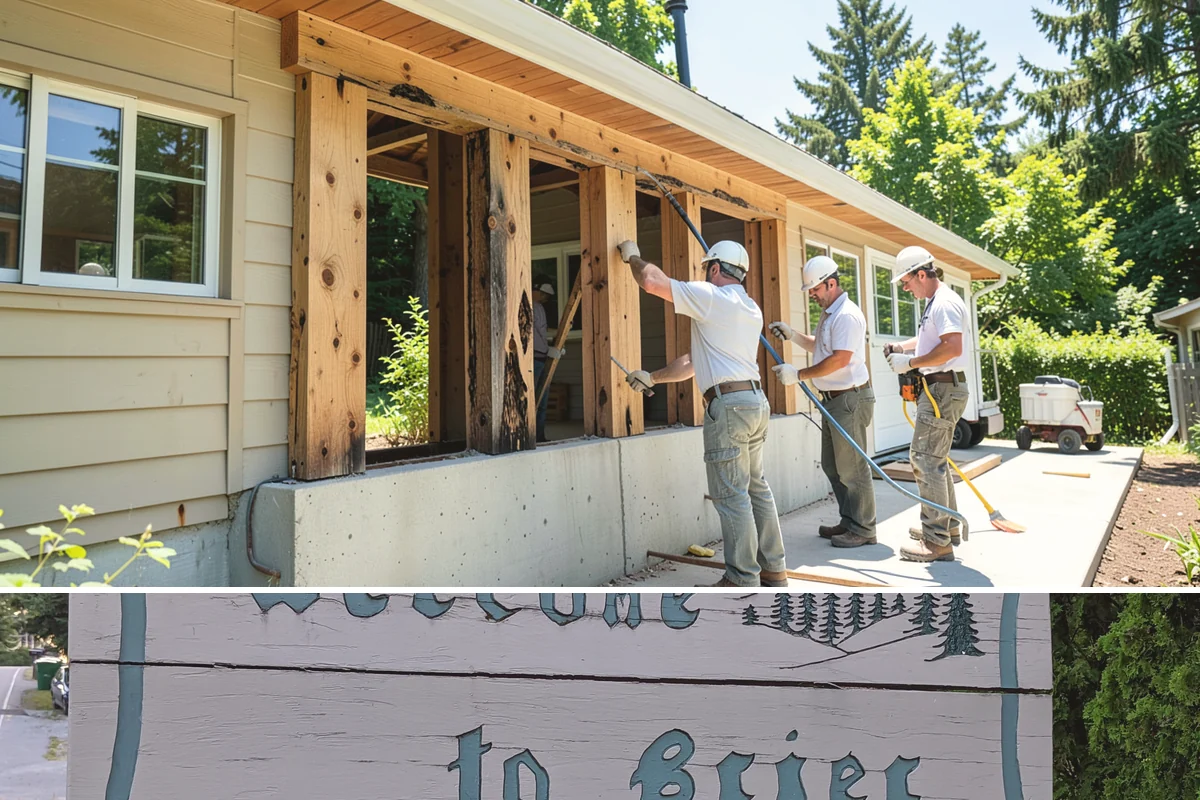 Sewer Line Installation in Brier, Snohomish County, WA - Excavation is cleaner and faster during the drier summer months when the ground is not saturated.