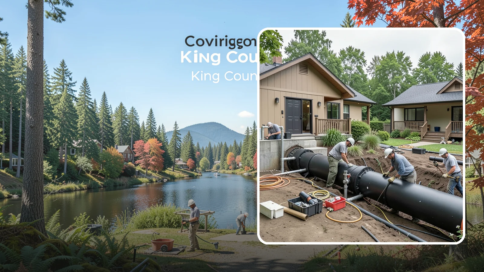 Sewer Line Installation in Covington, King County, WA - We install or replace the underground sewer line that carries wastewater from your home to the municipal main or septic system.
