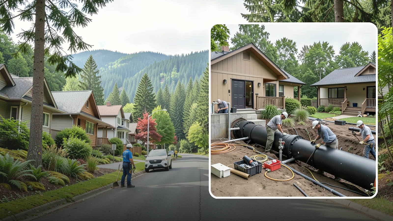 Sewer Line Installation in Darrington, Snohomish County, WA - We install or replace the underground sewer line that carries wastewater from your home to the municipal main or septic system.