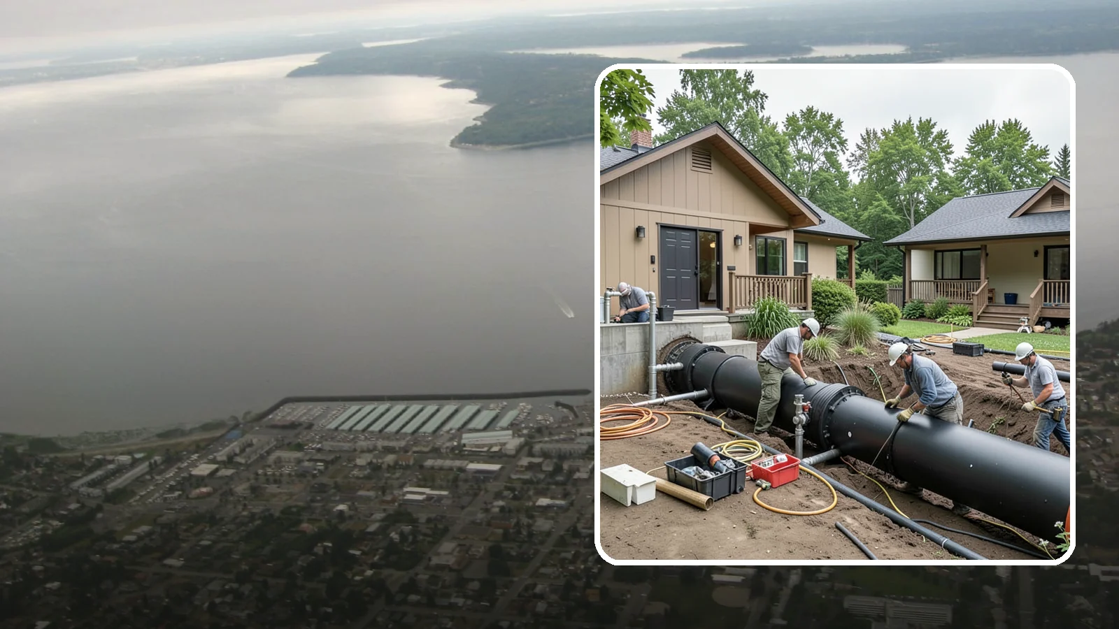 Sewer Line Installation in Des Moines, King County, WA - We install or replace the underground sewer line that carries wastewater from your home to the municipal main or septic system.