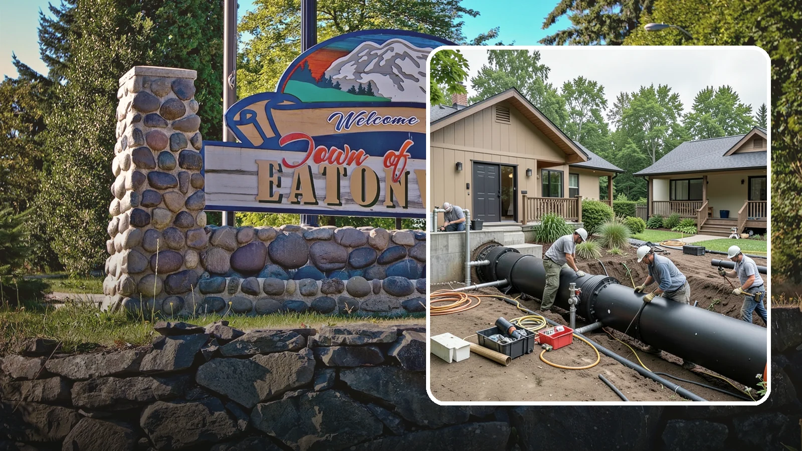 Sewer Line Installation in Eatonville, Pierce County, WA - We install or replace the underground sewer line that carries wastewater from your home to the municipal main or septic system.