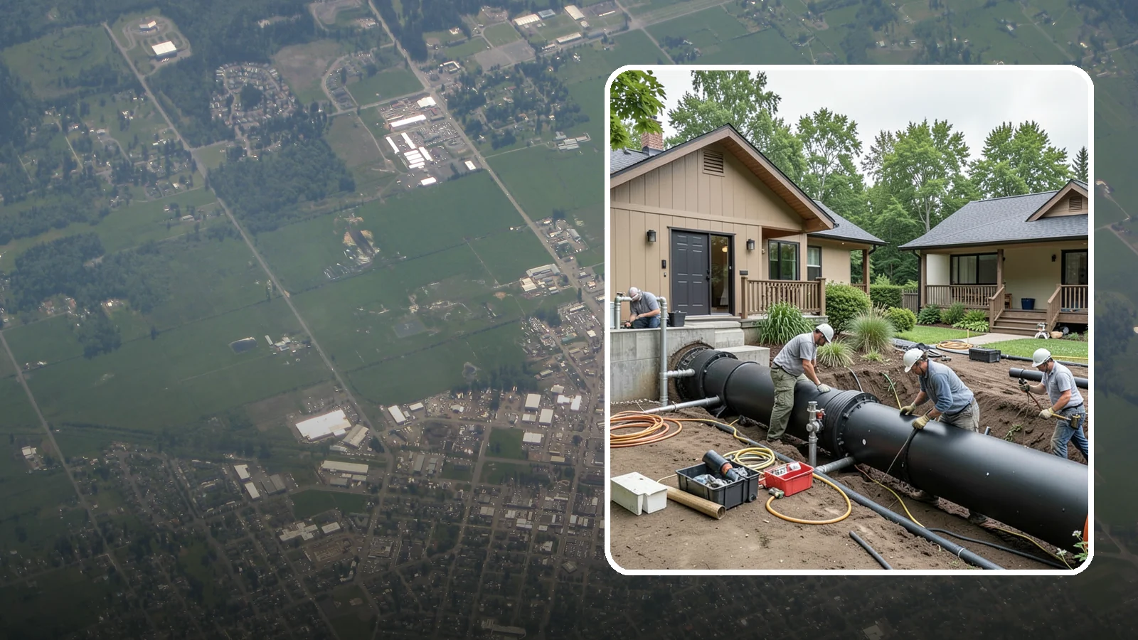 Sewer Line Installation in Enumclaw, King County, WA - We install or replace the underground sewer line that carries wastewater from your home to the municipal main or septic system.