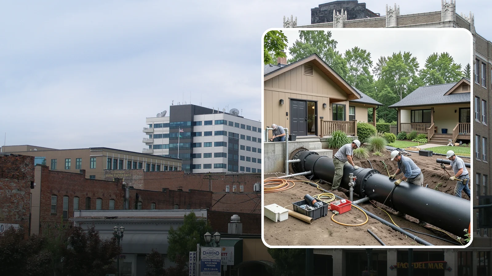 Sewer Line Installation in Everett, Snohomish County, WA - We install or replace the underground sewer line that carries wastewater from your home to the municipal main or septic system.