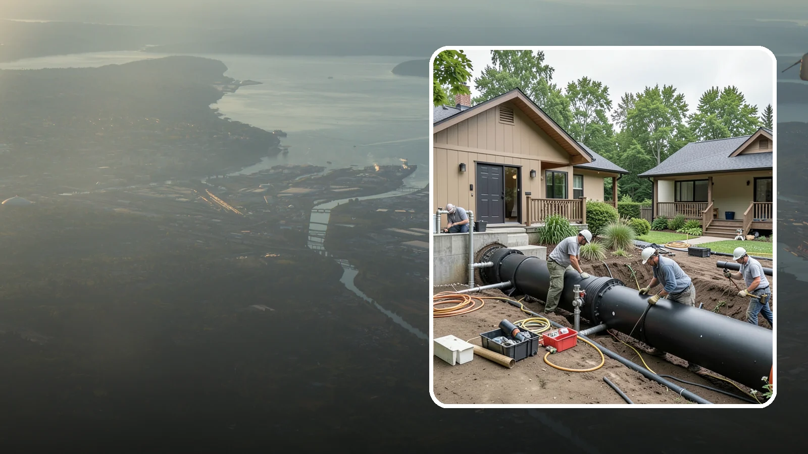Sewer Line Installation in Fife, Pierce County, WA - We install or replace the underground sewer line that carries wastewater from your home to the municipal main or septic system.