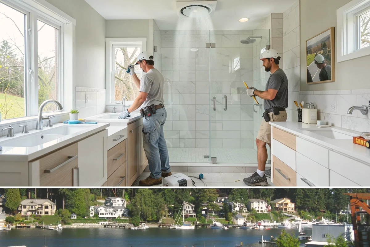 Sewer Line Installation in Gig Harbor, Pierce County, WA - Excavation is cleaner and faster during the drier summer months when the ground is not saturated.