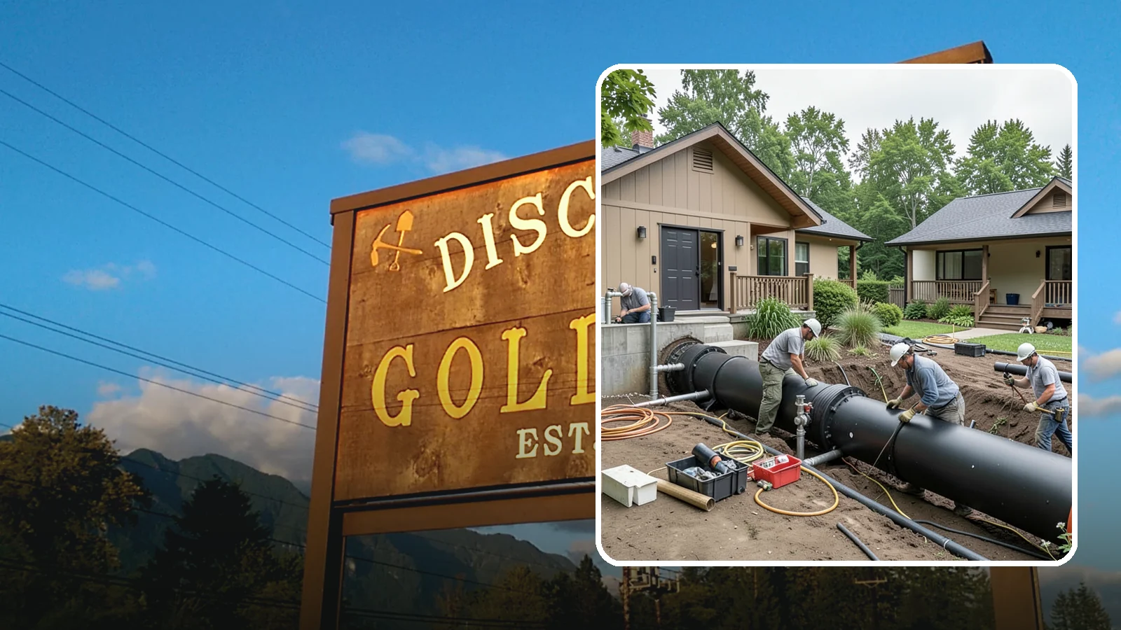 Sewer Line Installation in Gold Bar, Snohomish County, WA - We install or replace the underground sewer line that carries wastewater from your home to the municipal main or septic system.