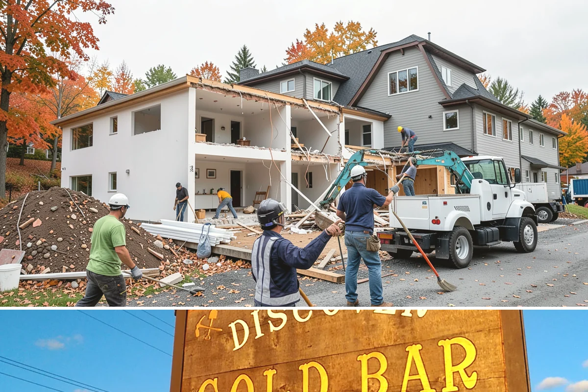 Sewer Line Installation in Gold Bar, Snohomish County, WA - Excavation is cleaner and faster during the drier summer months when the ground is not saturated.