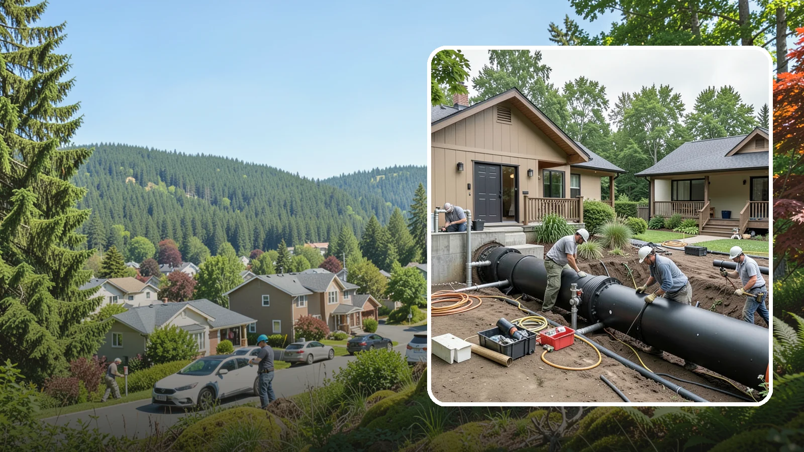 Sewer Line Installation in Index, Snohomish County, WA - We install or replace the underground sewer line that carries wastewater from your home to the municipal main or septic system.