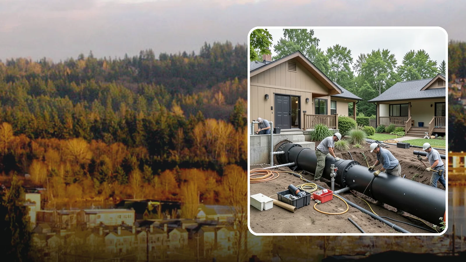 Sewer Line Installation in Kenmore, King County, WA - We install or replace the underground sewer line that carries wastewater from your home to the municipal main or septic system.