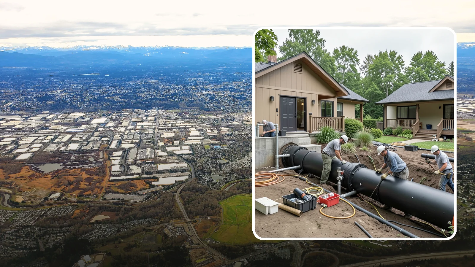 Sewer Line Installation in Kent, King County, WA - We install or replace the underground sewer line that carries wastewater from your home to the municipal main or septic system.