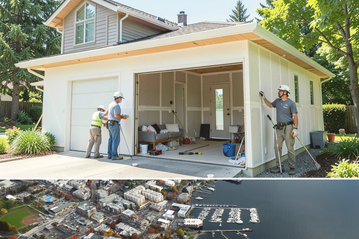 Sewer Line Installation in Kirkland, King County, WA - Excavation is cleaner and faster during the drier summer months when the ground is not saturated.