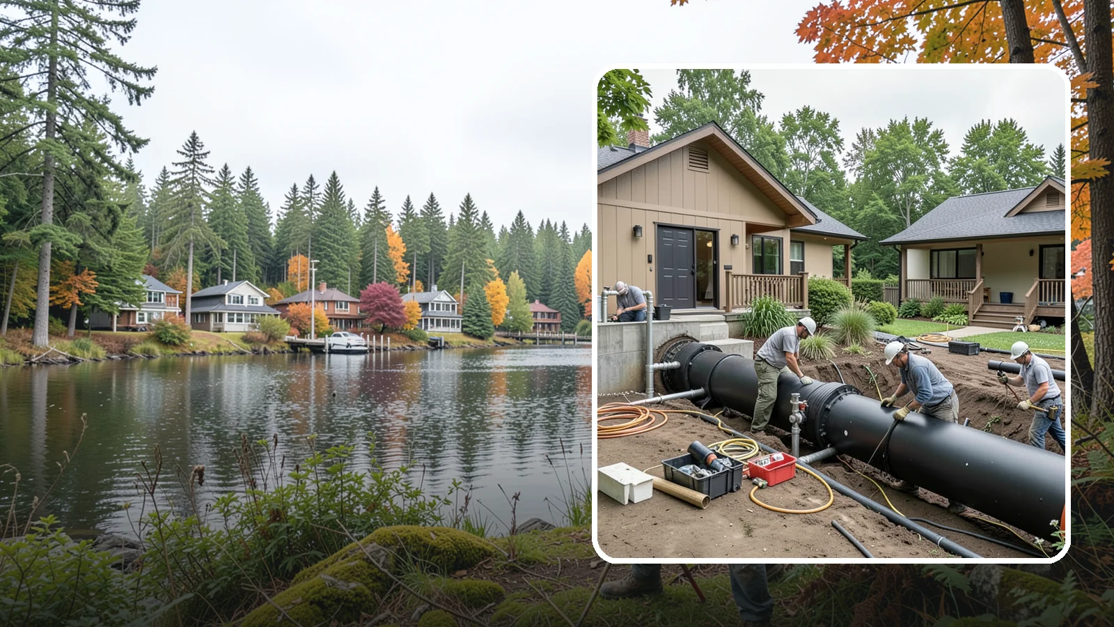 Sewer Line Installation in La Conner, Skagit County, WA - We install or replace the underground sewer line that carries wastewater from your home to the municipal main or septic system.