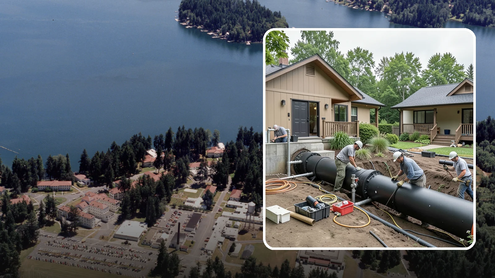 Sewer Line Installation in Lakewood, Pierce County, WA - We install or replace the underground sewer line that carries wastewater from your home to the municipal main or septic system.