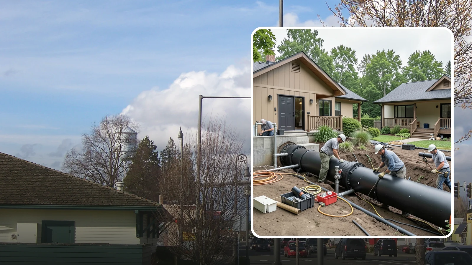 Sewer Line Installation in Marysville, Snohomish County, WA - We install or replace the underground sewer line that carries wastewater from your home to the municipal main or septic system.