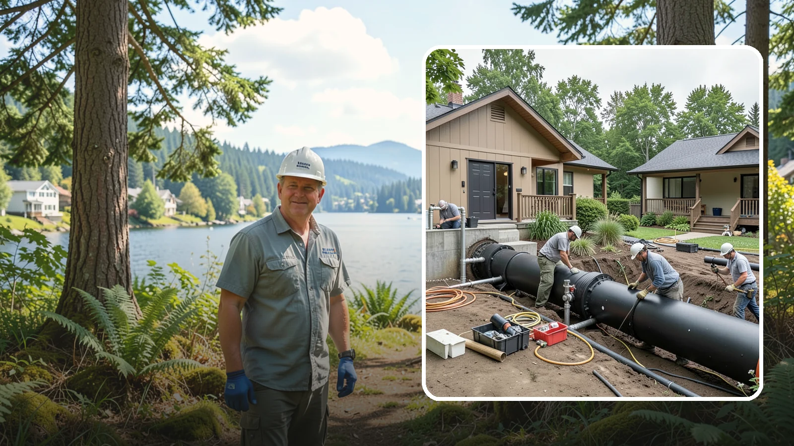 Sewer Line Installation in Milton, King County, WA - We install or replace the underground sewer line that carries wastewater from your home to the municipal main or septic system.