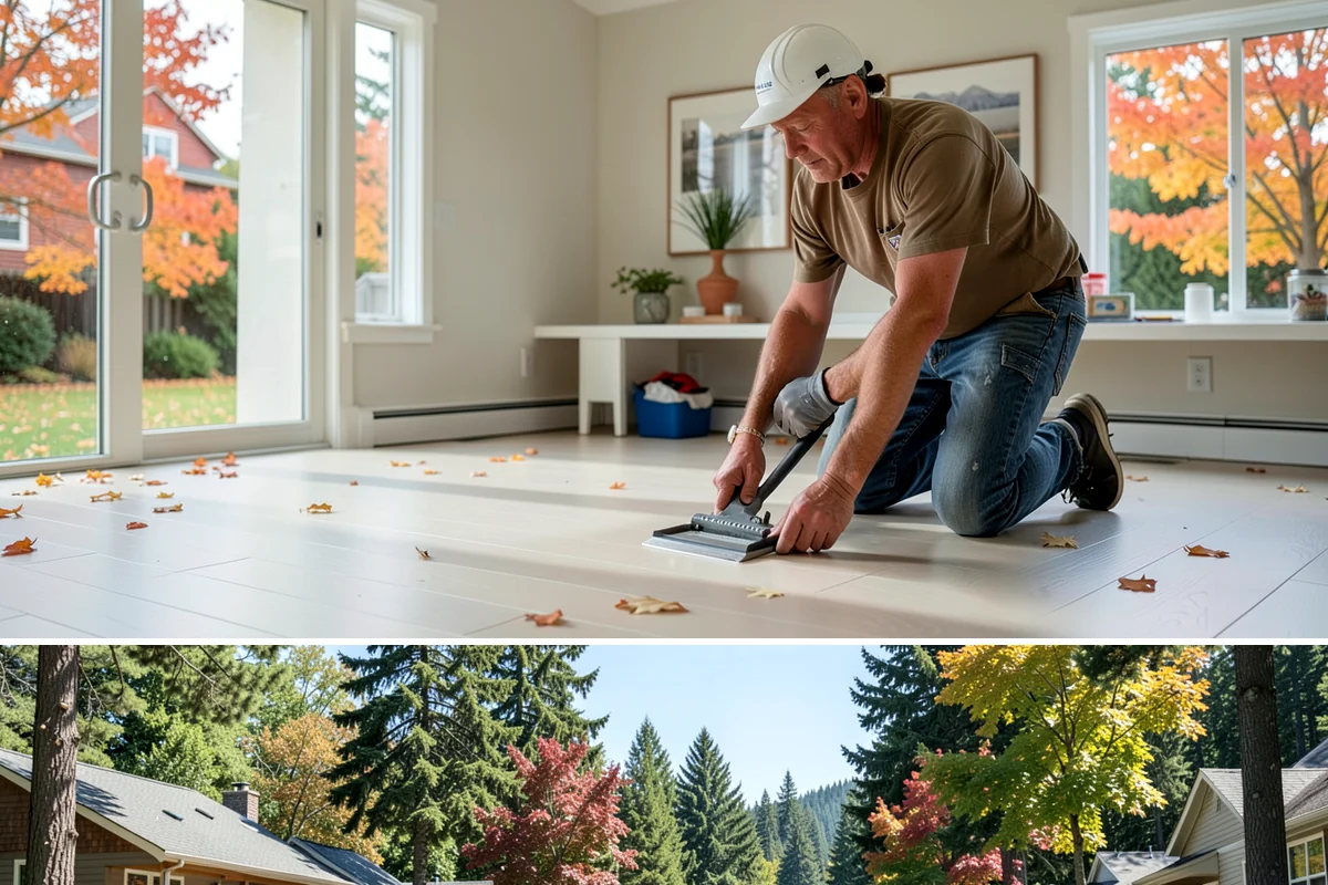Sewer Line Installation in Orting, Pierce County, WA - Excavation is cleaner and faster during the drier summer months when the ground is not saturated.
