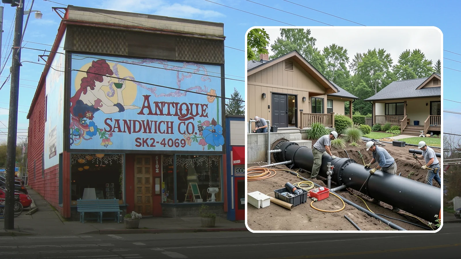 Sewer Line Installation in Ruston, Pierce County, WA - We install or replace the underground sewer line that carries wastewater from your home to the municipal main or septic system.