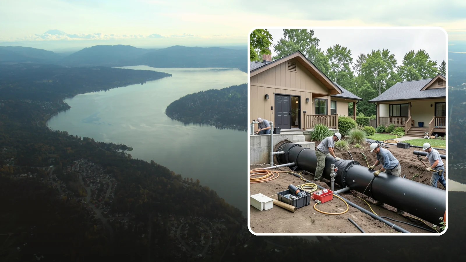 Sewer Line Installation in Sammamish, King County, WA - We install or replace the underground sewer line that carries wastewater from your home to the municipal main or septic system.