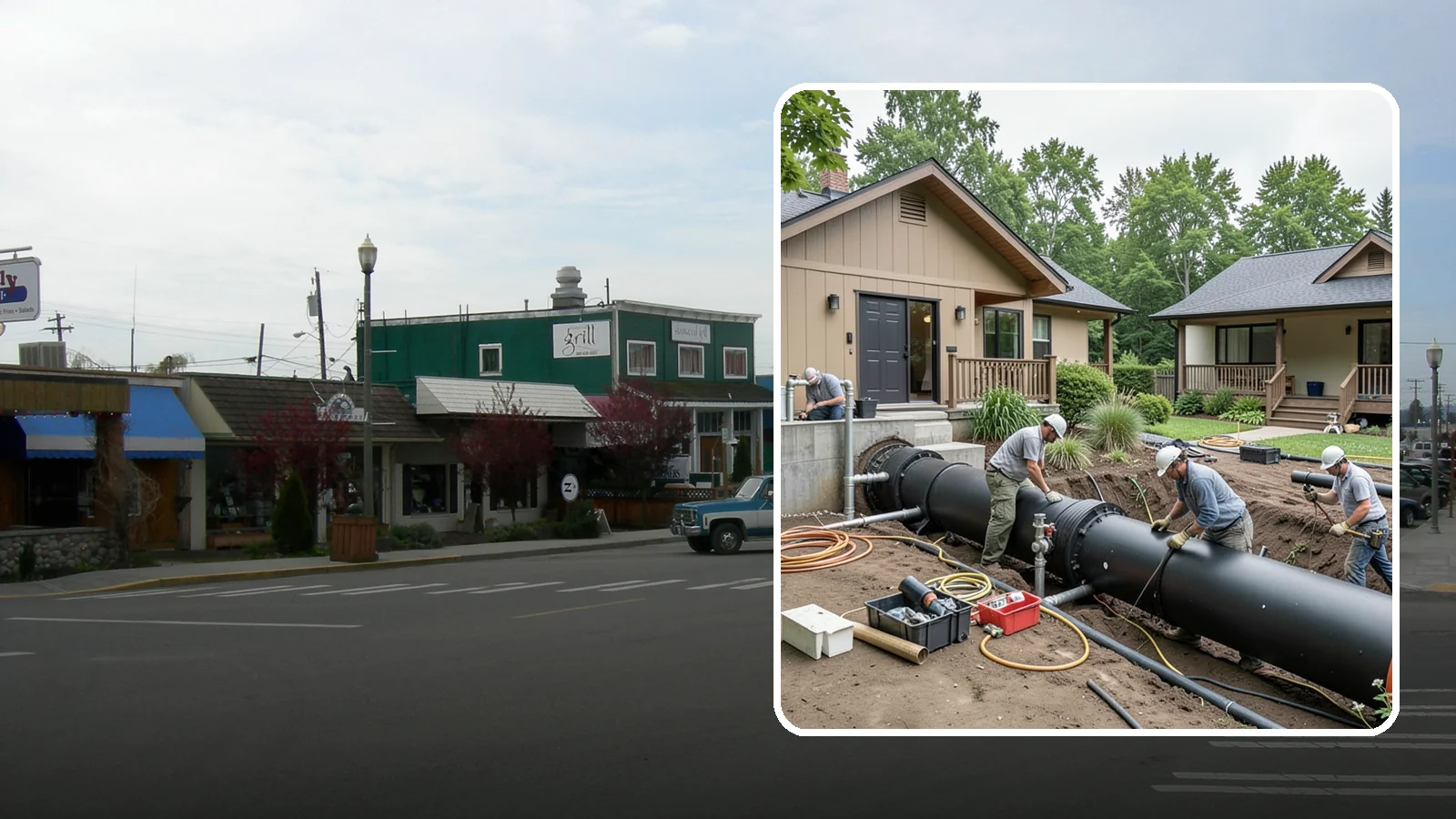 Sewer Line Installation in Stanwood, Snohomish County, WA - We install or replace the underground sewer line that carries wastewater from your home to the municipal main or septic system.