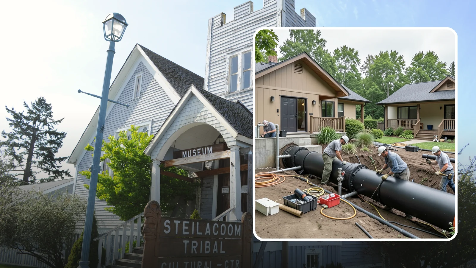 Sewer Line Installation in Steilacoom, Pierce County, WA - We install or replace the underground sewer line that carries wastewater from your home to the municipal main or septic system.