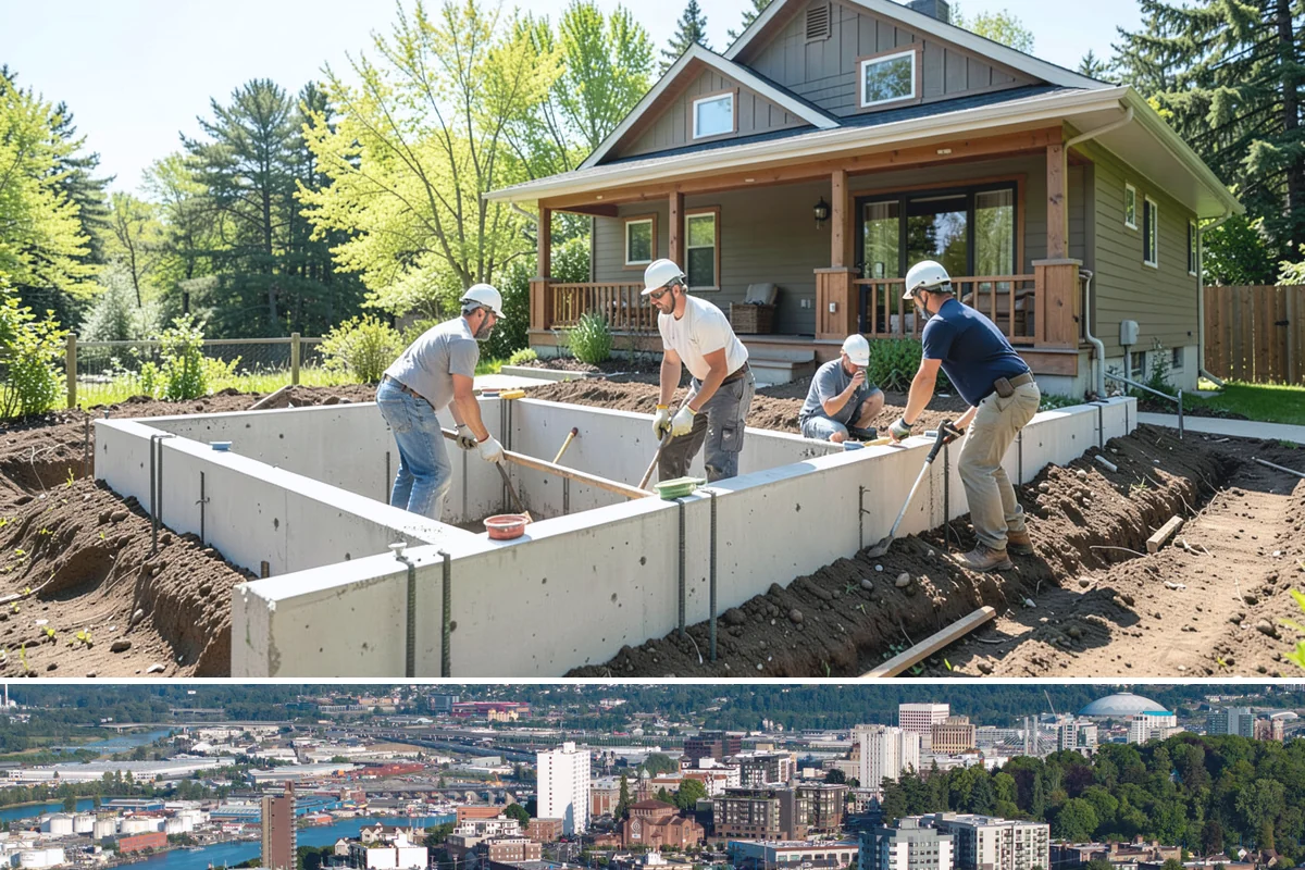 Sewer Line Installation in Tacoma, Pierce County, WA - Excavation is cleaner and faster during the drier summer months when the ground is not saturated.