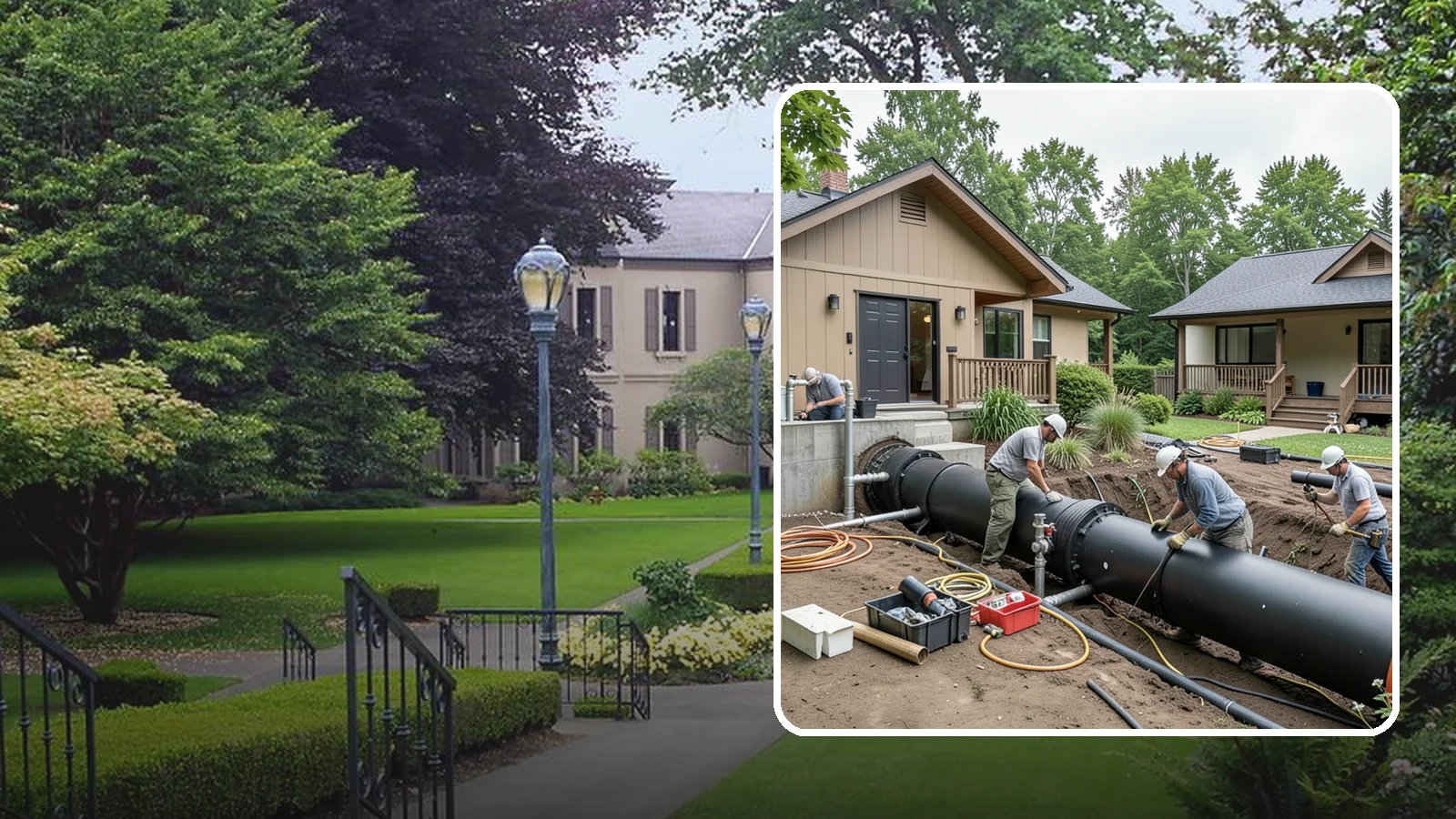 Sewer Line Installation in Woodinville, King County, WA - We install or replace the underground sewer line that carries wastewater from your home to the municipal main or septic system.