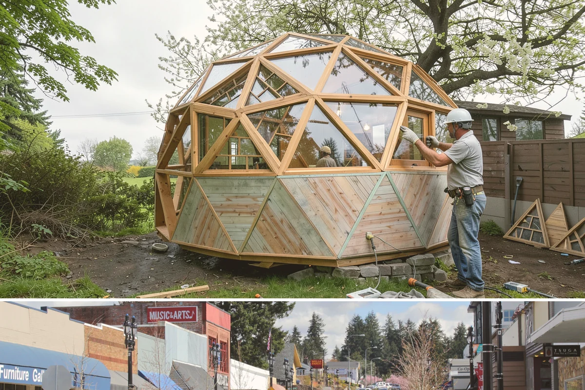 Shake Siding Installation in Bothell, King County, WA - Late spring through fall provides the dry conditions cedar shakes need to acclimate and take finish.