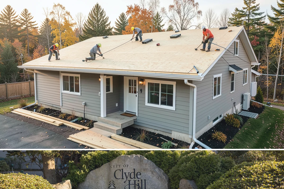 Shake Siding Installation in Clyde Hill, King County, WA - Late spring through fall provides the dry conditions cedar shakes need to acclimate and take finish.