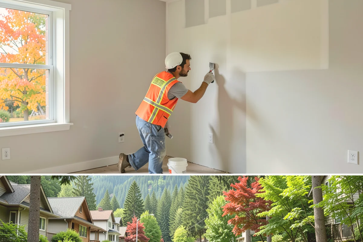 Shake Siding Installation in Darrington, Snohomish County, WA - Late spring through fall provides the dry conditions cedar shakes need to acclimate and take finish.