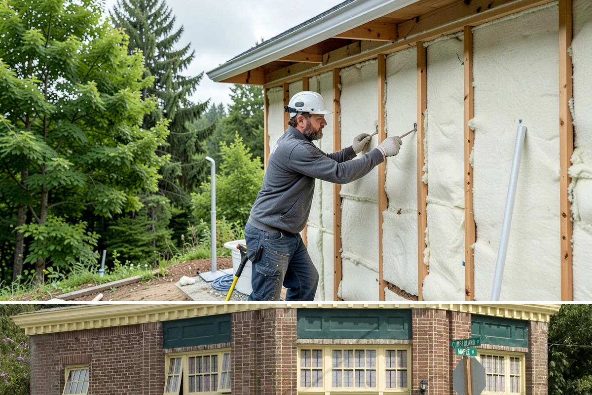 Shake Siding Installation in Hamilton, Skagit County, WA - Late spring through fall provides the dry conditions cedar shakes need to acclimate and take finish.