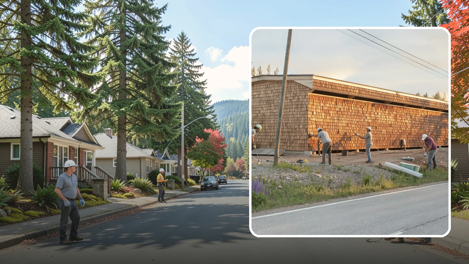 Shake Siding Installation in Hunts Point, King County, WA - We install cedar and composite shake siding that adds rich, dimensional texture to Northwest homes.