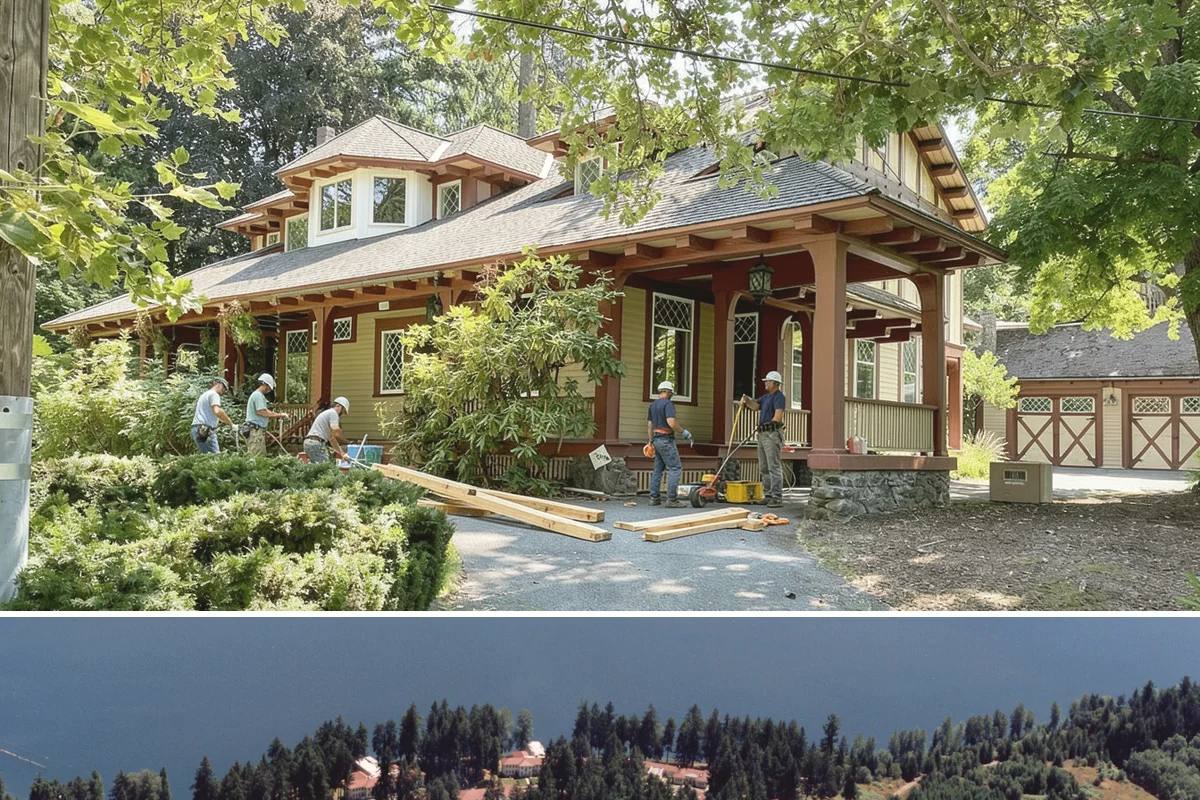Shake Siding Installation in Lakewood, Pierce County, WA - Late spring through fall provides the dry conditions cedar shakes need to acclimate and take finish.