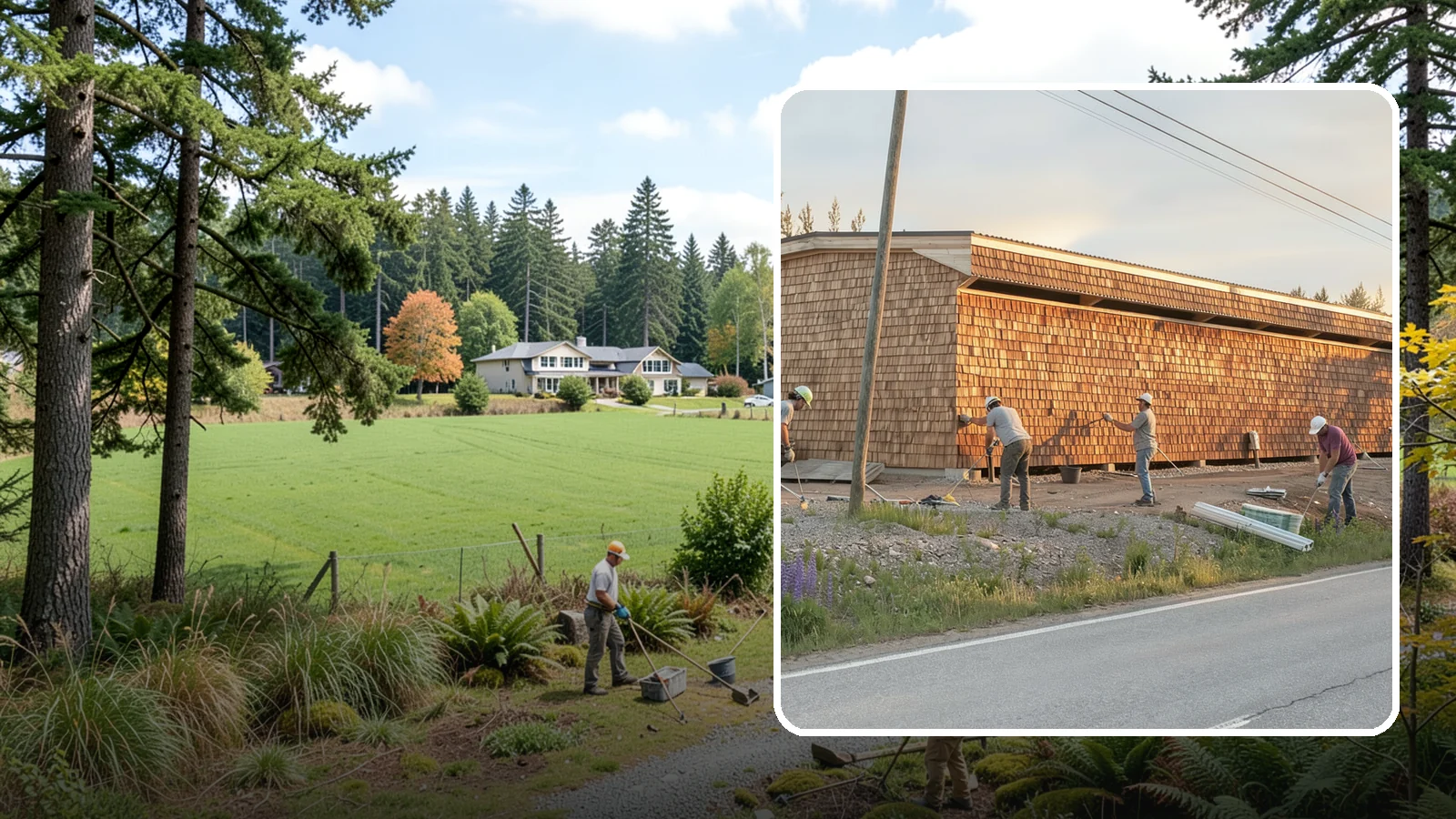 Shake Siding Installation in Lyman, Skagit County, WA - We install cedar and composite shake siding that adds rich, dimensional texture to Northwest homes.
