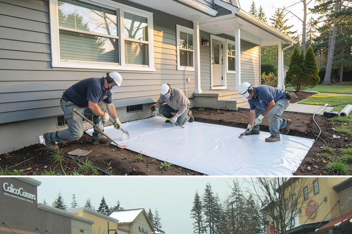 Shake Siding Installation in Mill Creek, Snohomish County, WA - Late spring through fall provides the dry conditions cedar shakes need to acclimate and take finish.