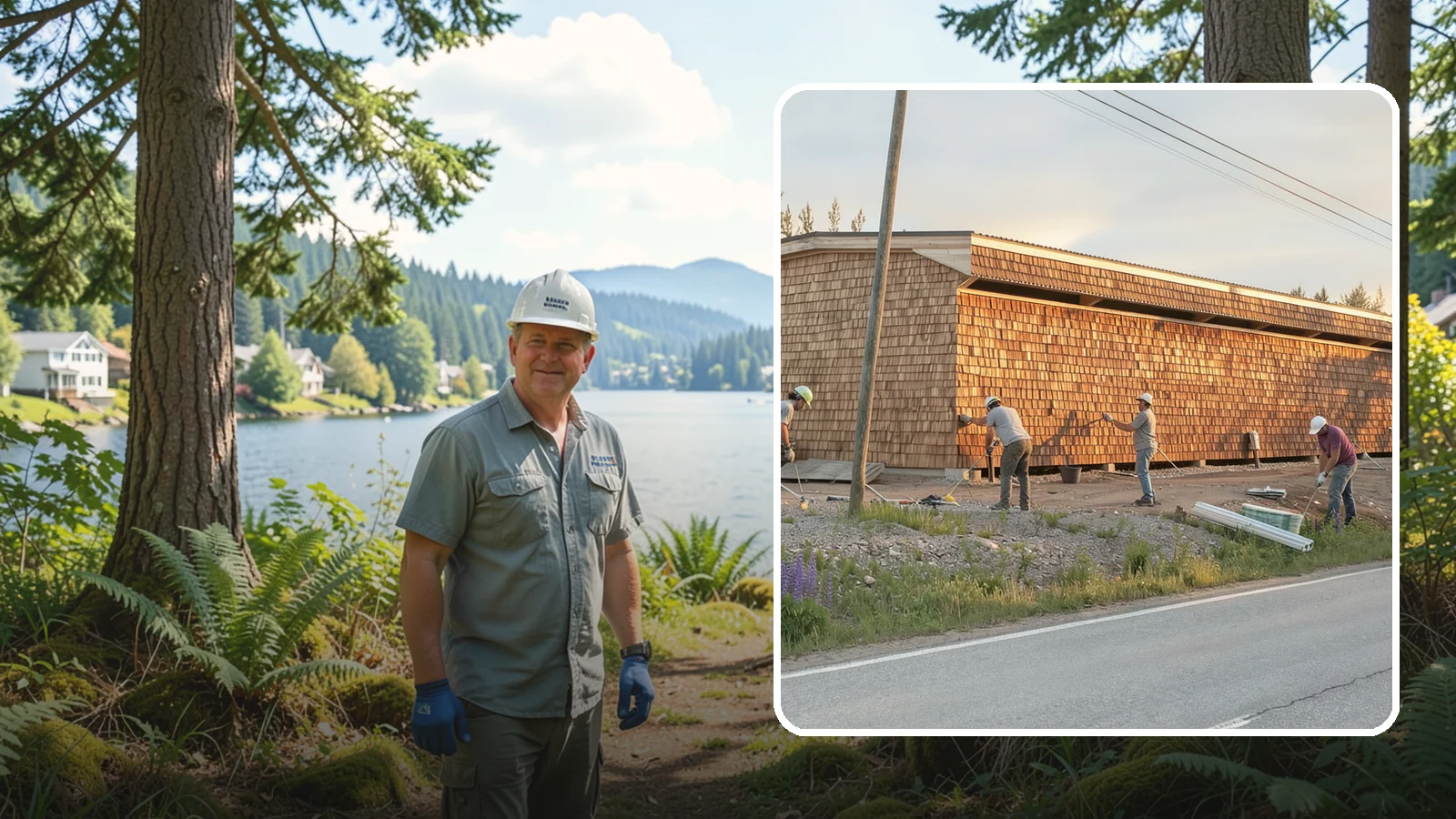 Shake Siding Installation in Milton, King County, WA - We install cedar and composite shake siding that adds rich, dimensional texture to Northwest homes.