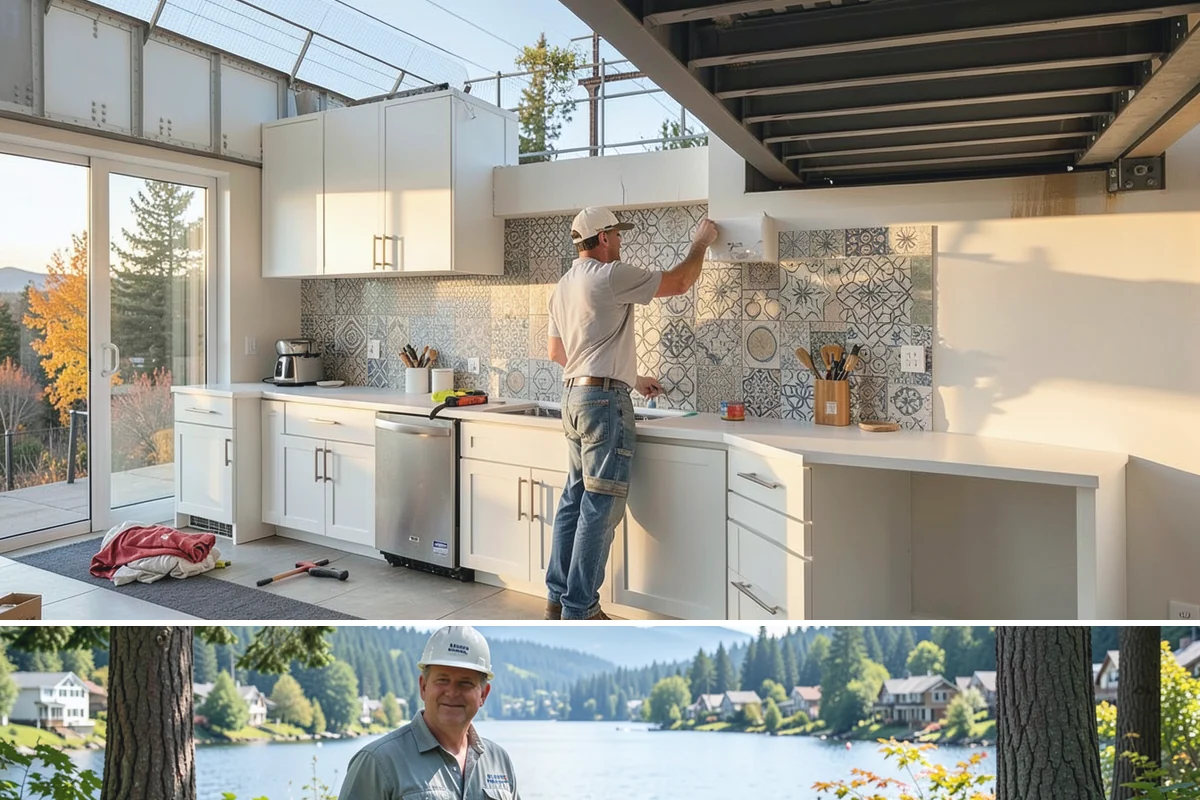 Shake Siding Installation in Milton, King County, WA - Late spring through fall provides the dry conditions cedar shakes need to acclimate and take finish.