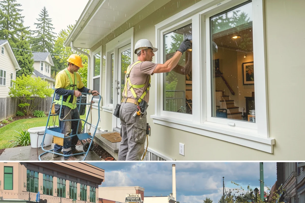 Shake Siding Installation in Monroe, Snohomish County, WA - Late spring through fall provides the dry conditions cedar shakes need to acclimate and take finish.