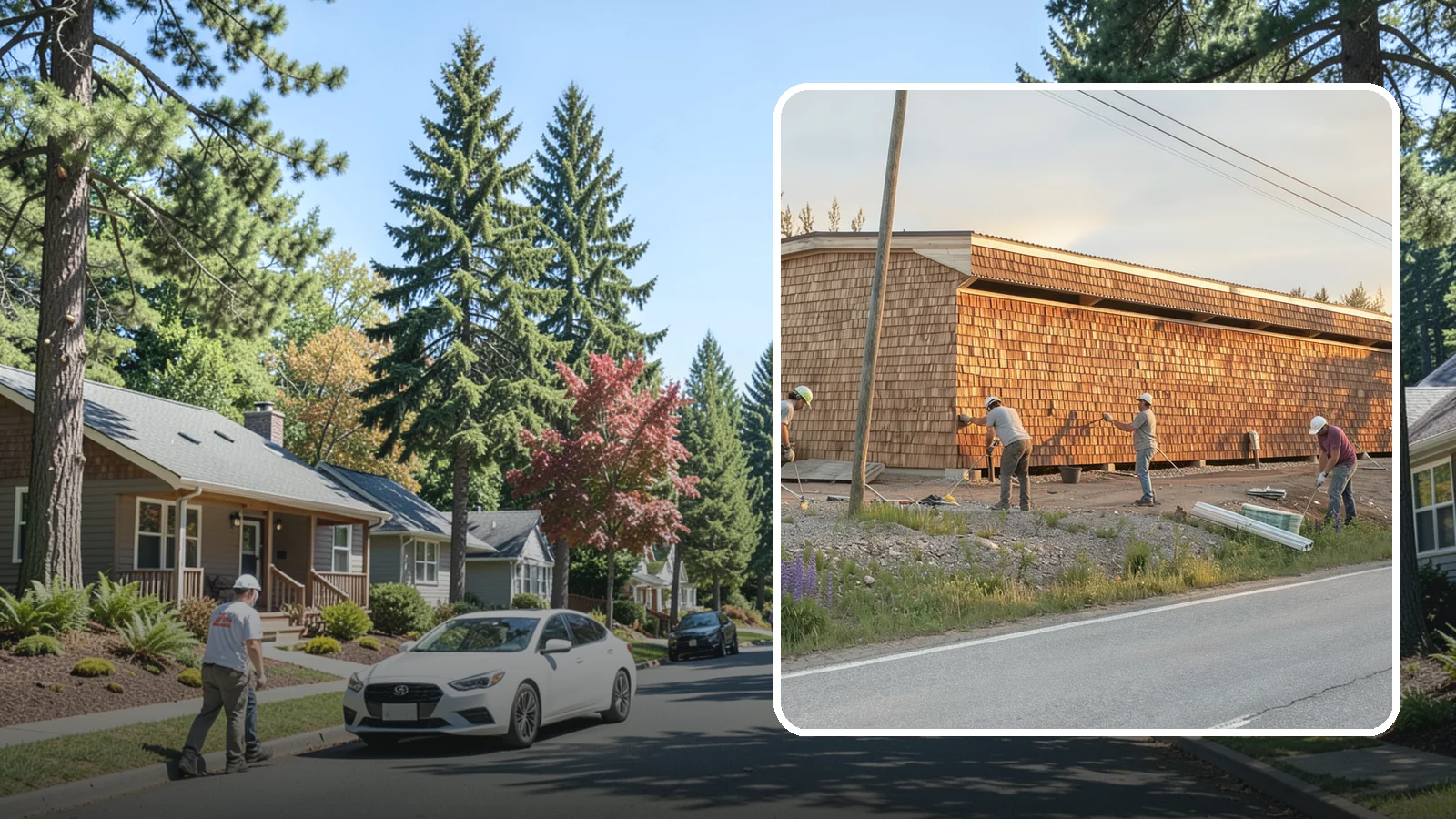Shake Siding Installation in Orting, Pierce County, WA - We install cedar and composite shake siding that adds rich, dimensional texture to Northwest homes.