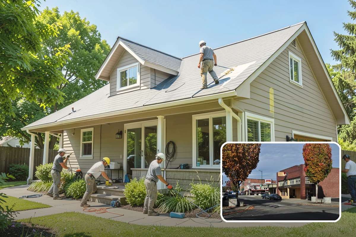 Shake Siding Installation in Puyallup, Pierce County, WA - Rich, dimensional texture and shadow lines