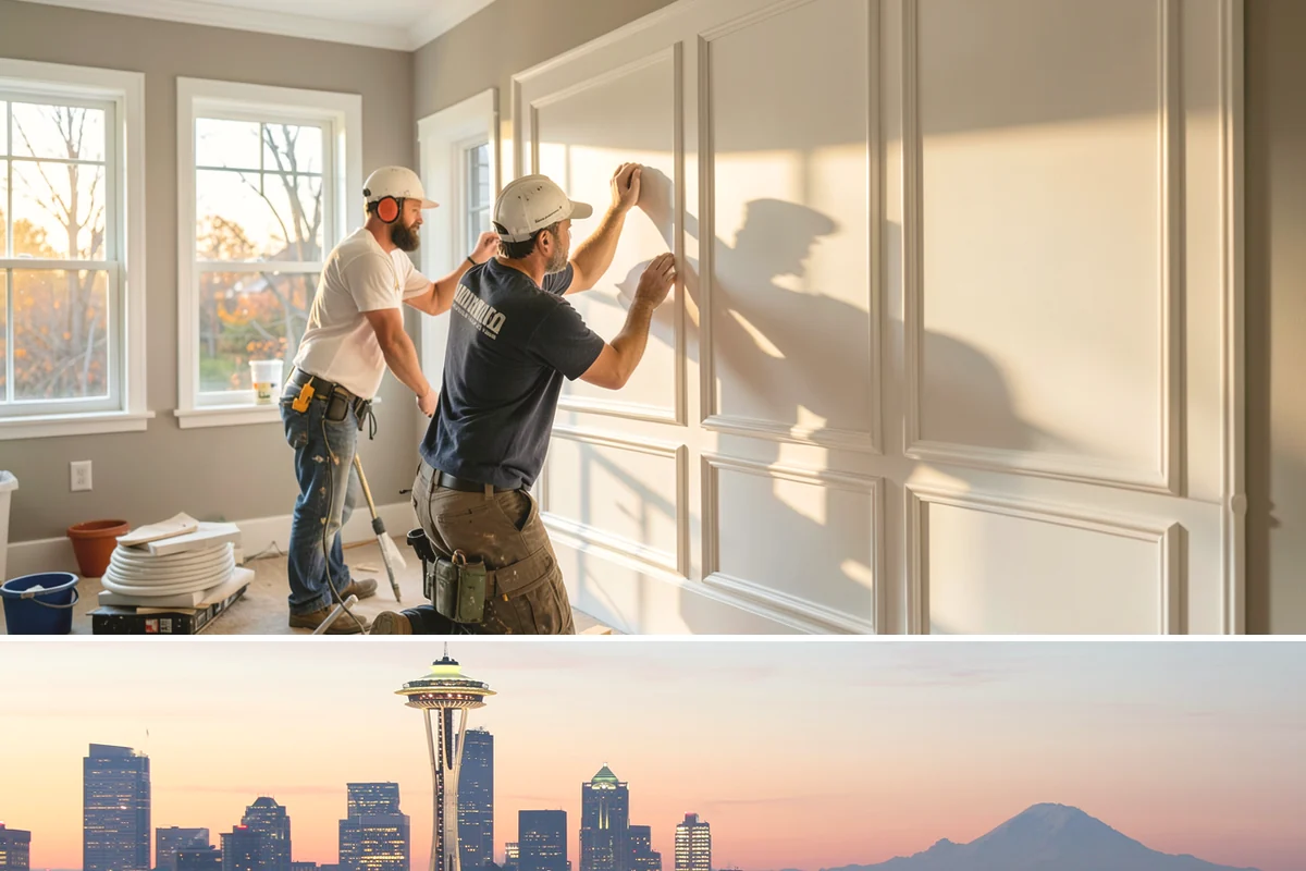 Shake Siding Installation in Seattle, King County, WA - Late spring through fall provides the dry conditions cedar shakes need to acclimate and take finish.