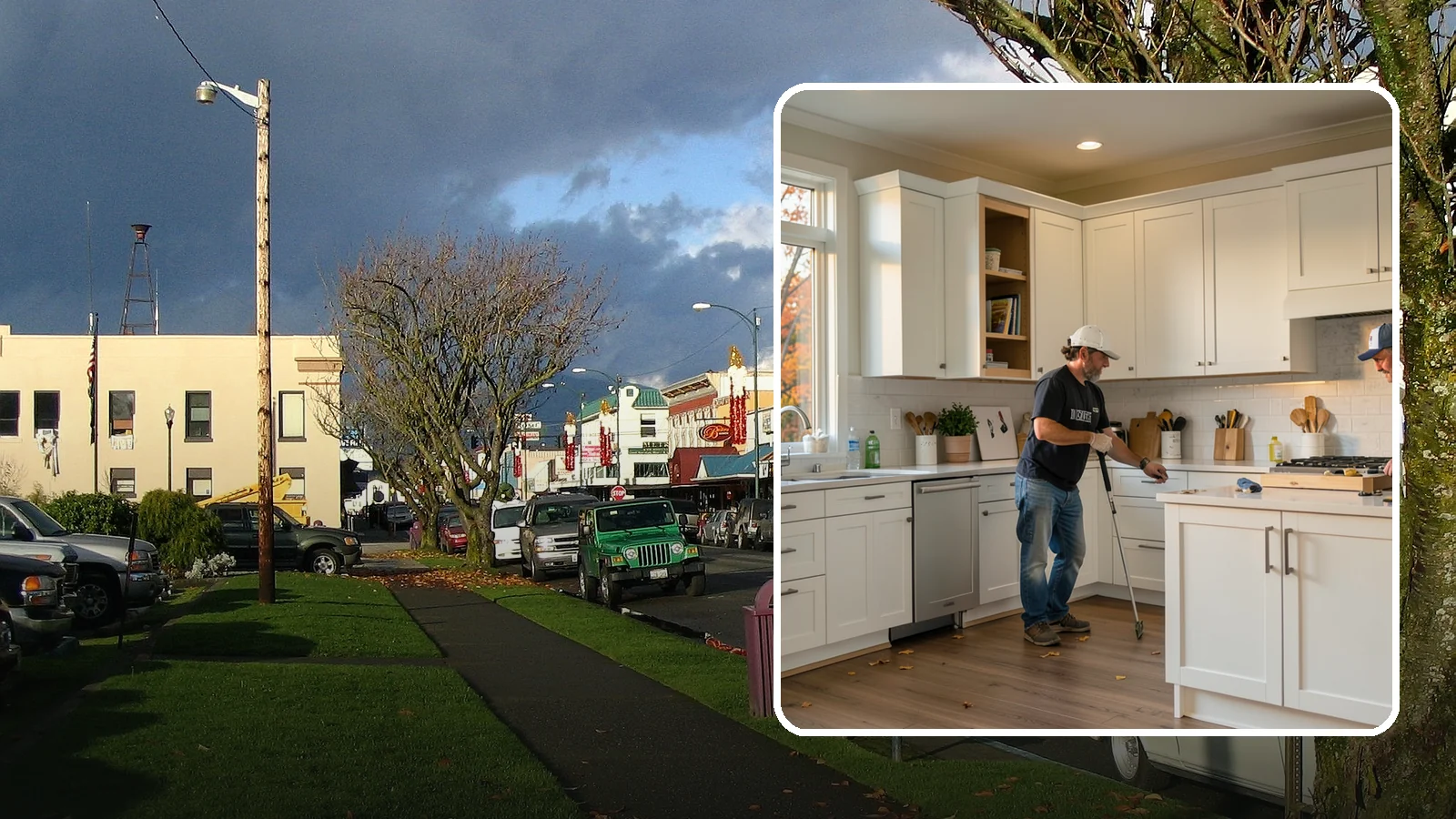 Shaker Cabinet Installation in Arlington, Snohomish County, WA - Installing timeless shaker-style cabinets whose clean, framed doors suit both classic and modern PNW homes.