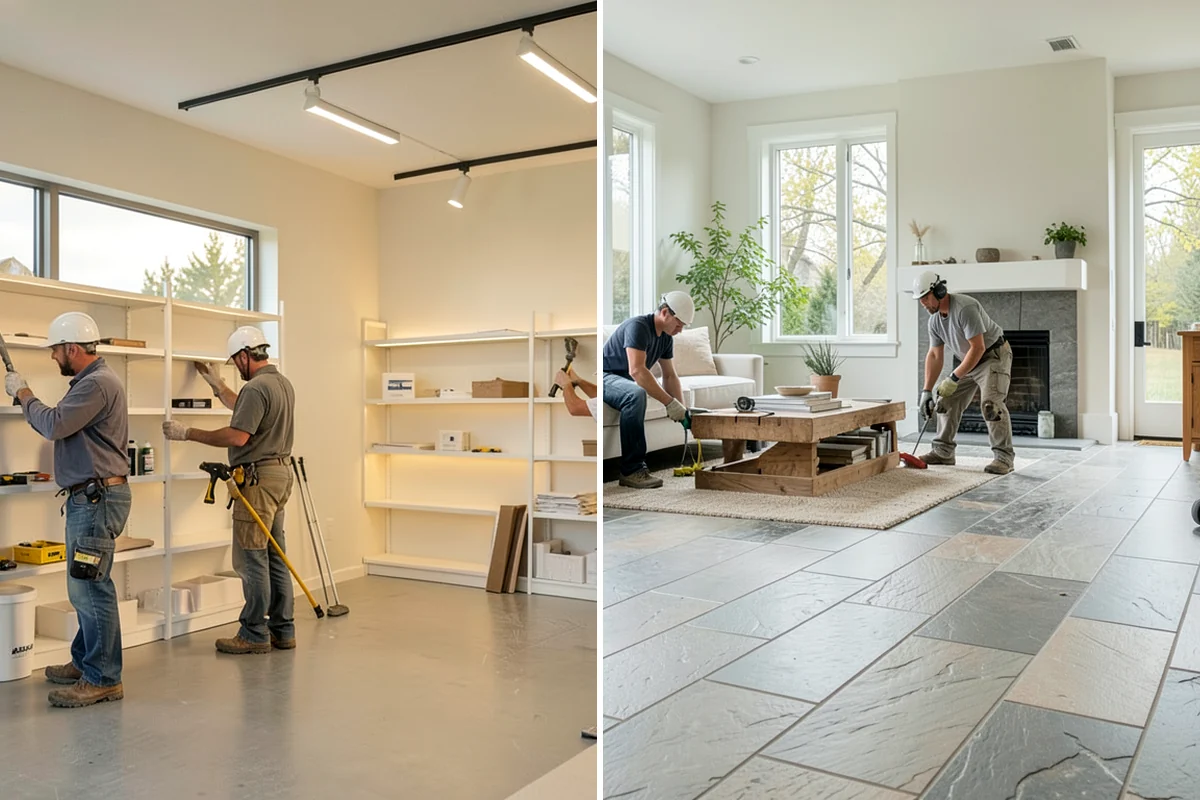 Shaker Cabinet Installation in Arlington, Snohomish County, WA - Confirm layout and mark level reference lines