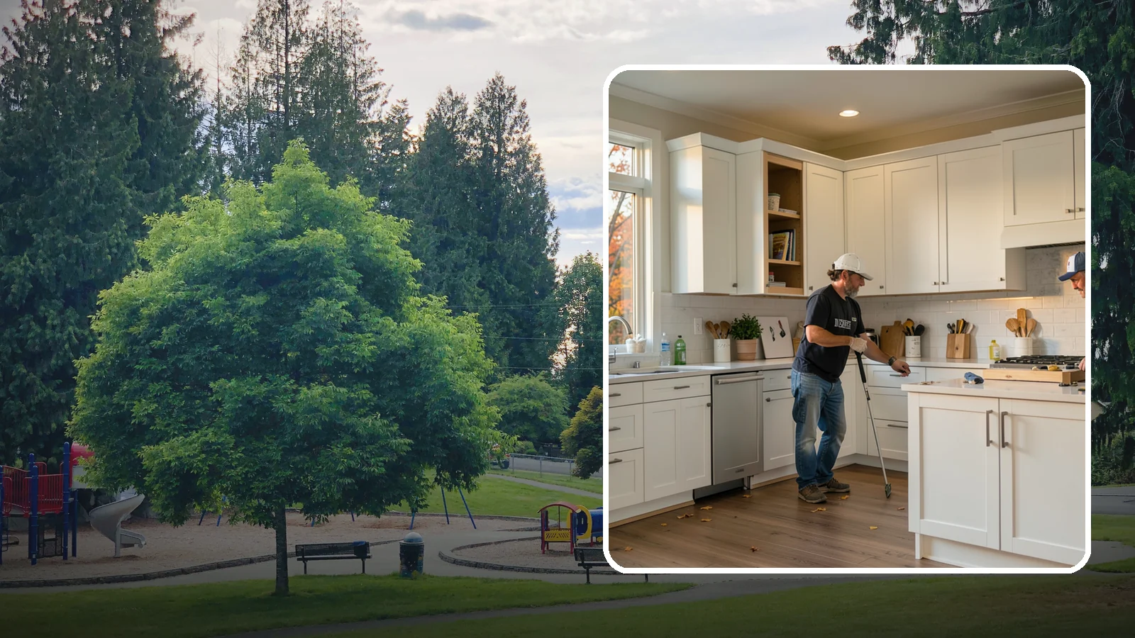 Shaker Cabinet Installation in Bonney Lake, Pierce County, WA - Installing timeless shaker-style cabinets whose clean, framed doors suit both classic and modern PNW homes.