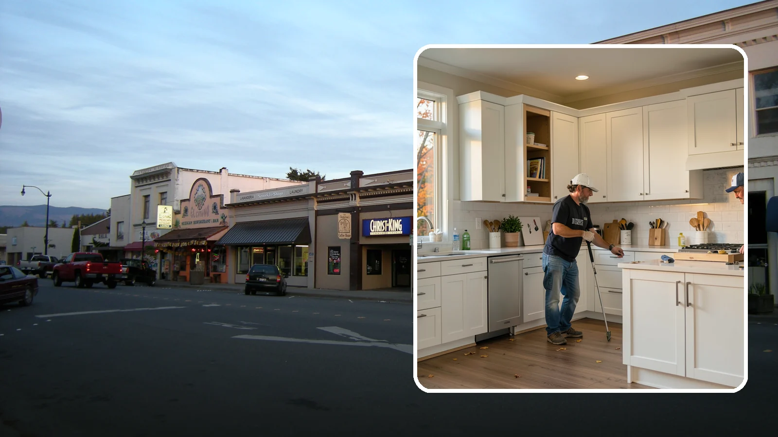 Shaker Cabinet Installation in Burlington, Skagit County, WA - Installing timeless shaker-style cabinets whose clean, framed doors suit both classic and modern PNW homes.