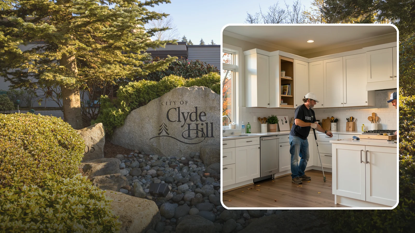 Shaker Cabinet Installation in Clyde Hill, King County, WA - Installing timeless shaker-style cabinets whose clean, framed doors suit both classic and modern PNW homes.