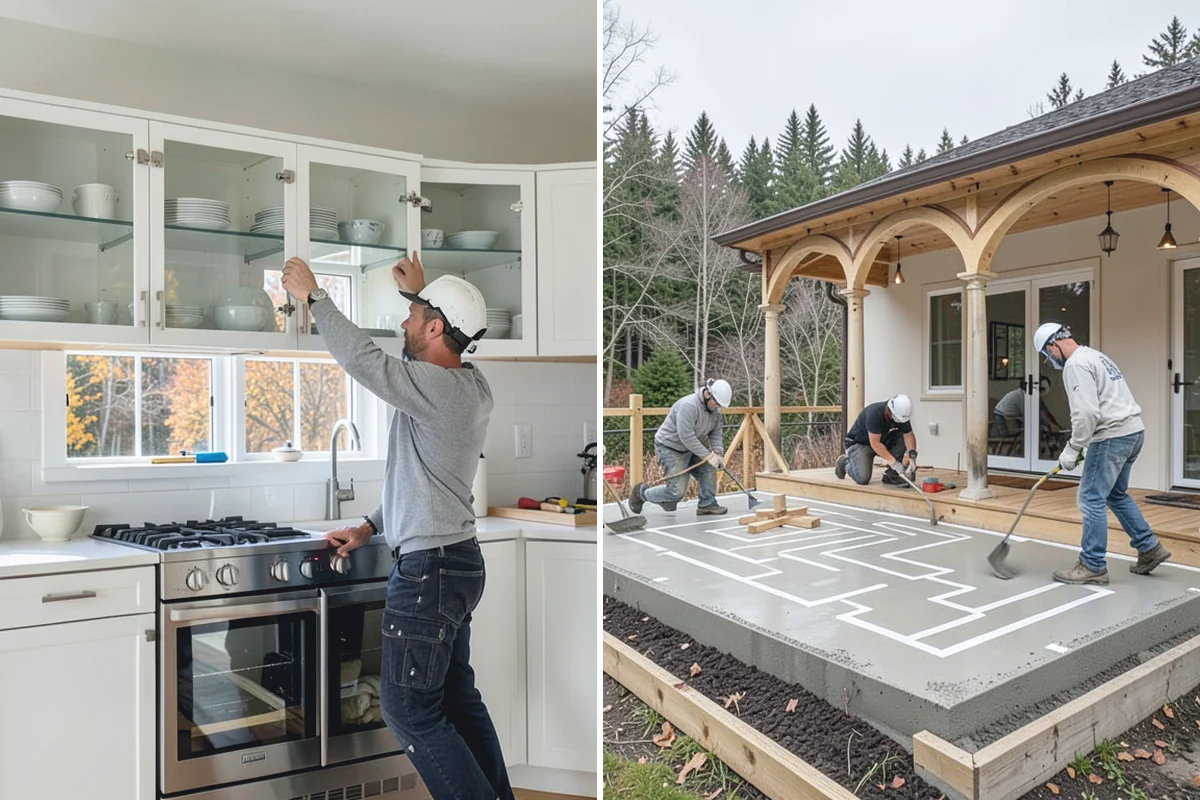 Shaker Cabinet Installation in Coupeville, Island County, WA - Confirm layout and mark level reference lines