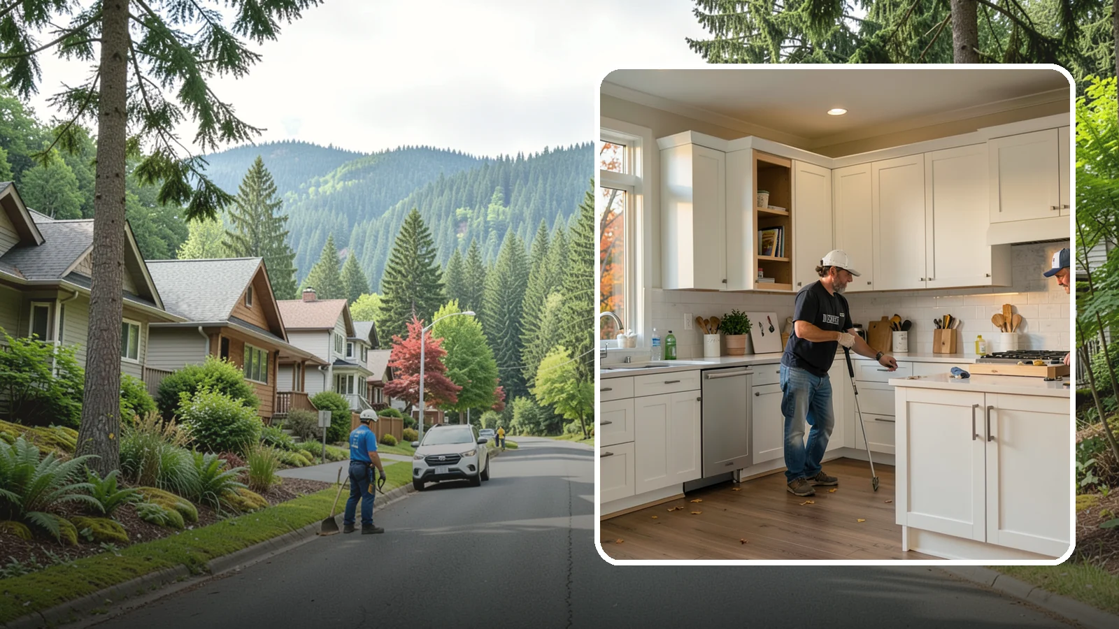 Shaker Cabinet Installation in Darrington, Snohomish County, WA - Installing timeless shaker-style cabinets whose clean, framed doors suit both classic and modern PNW homes.