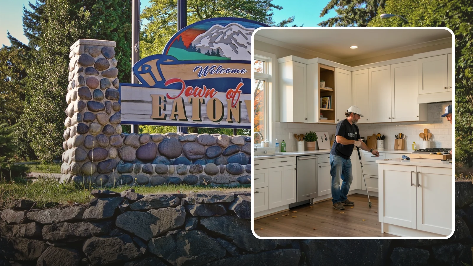 Shaker Cabinet Installation in Eatonville, Pierce County, WA - Installing timeless shaker-style cabinets whose clean, framed doors suit both classic and modern PNW homes.