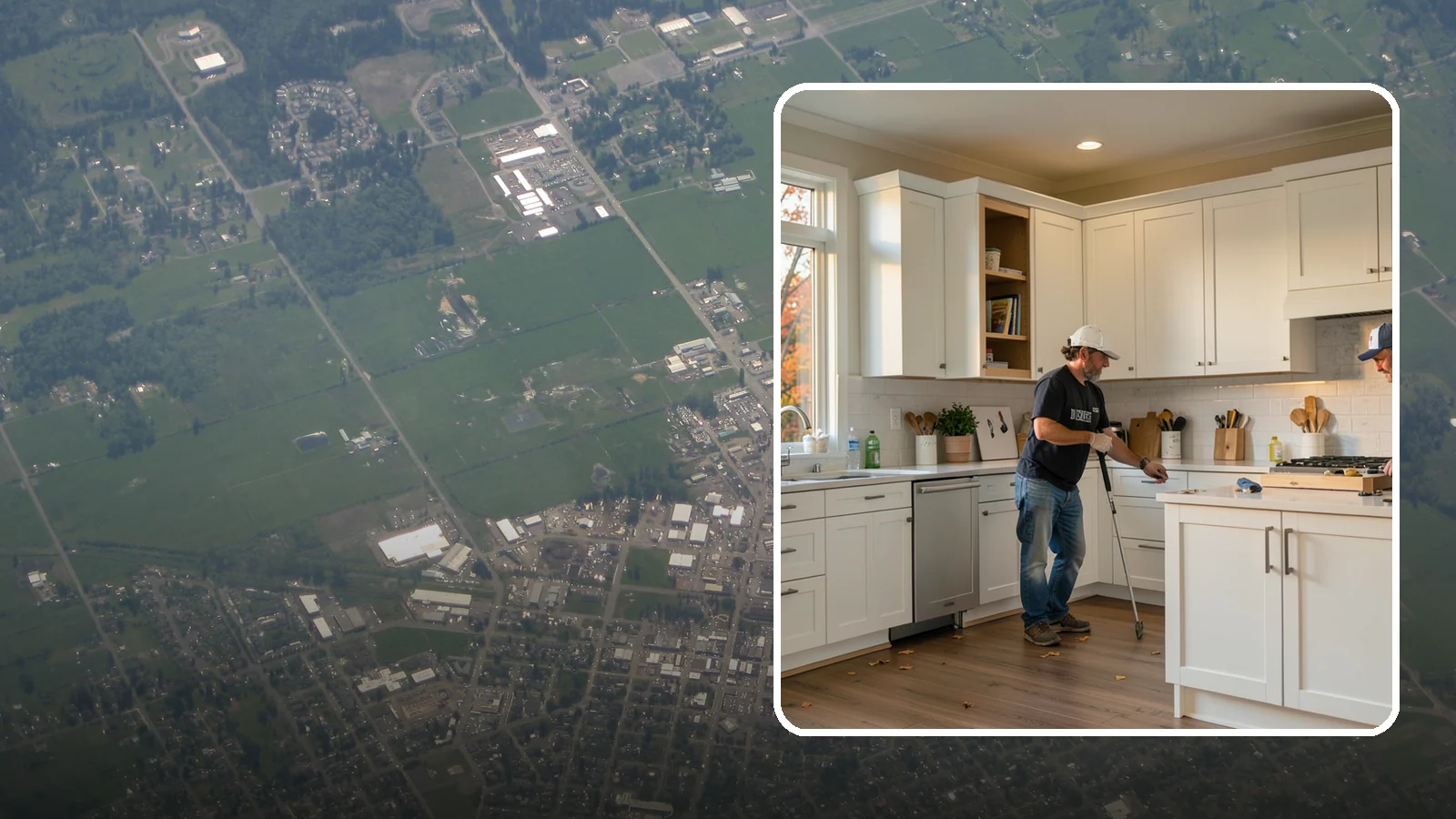 Shaker Cabinet Installation in Enumclaw, King County, WA - Installing timeless shaker-style cabinets whose clean, framed doors suit both classic and modern PNW homes.